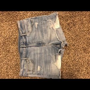Light Wash American Eagle Jean Shorts